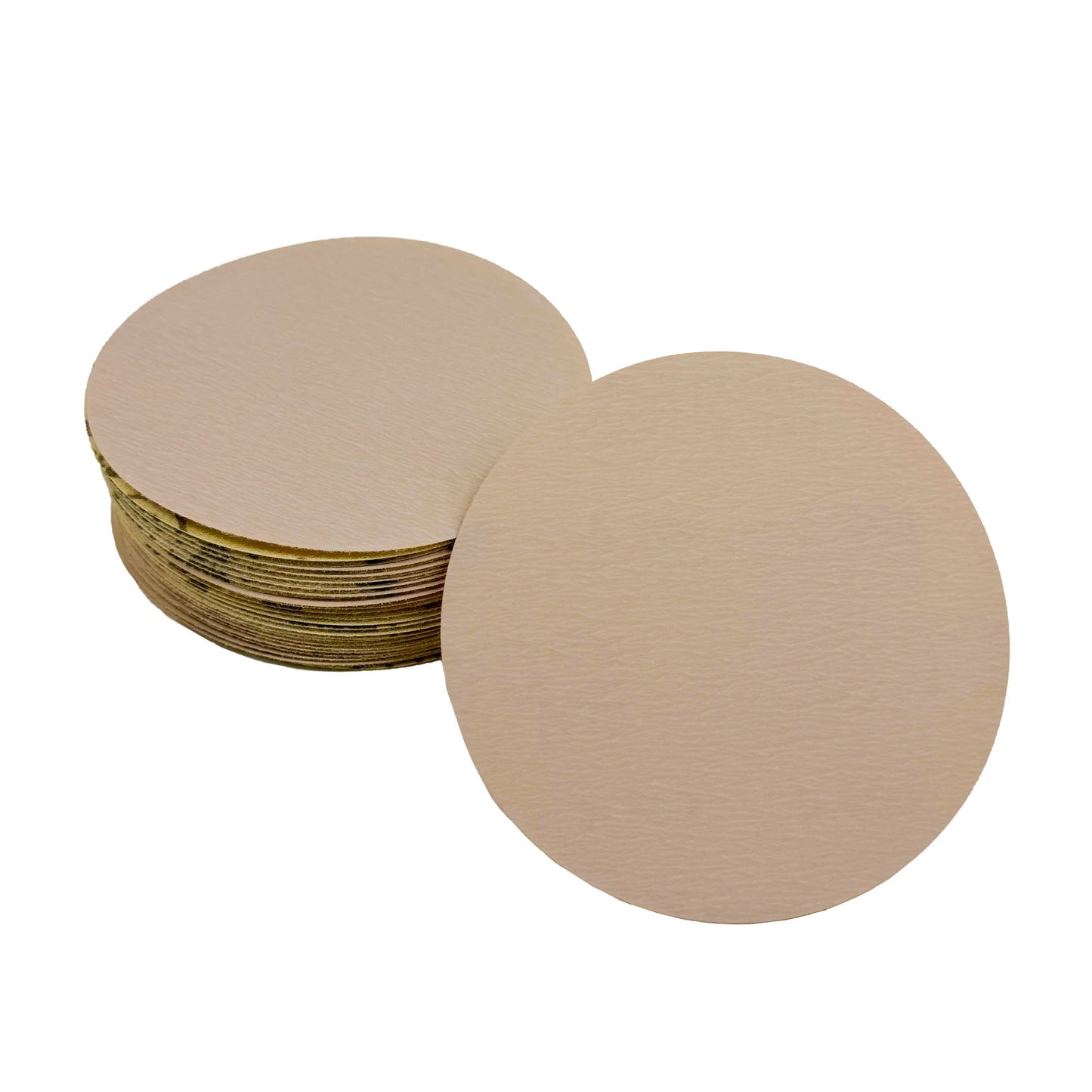 5" and 6" White/Gold Hook & Loop Aluminum Oxide Sanding Discs For Metal Polishing | 50 Pack
