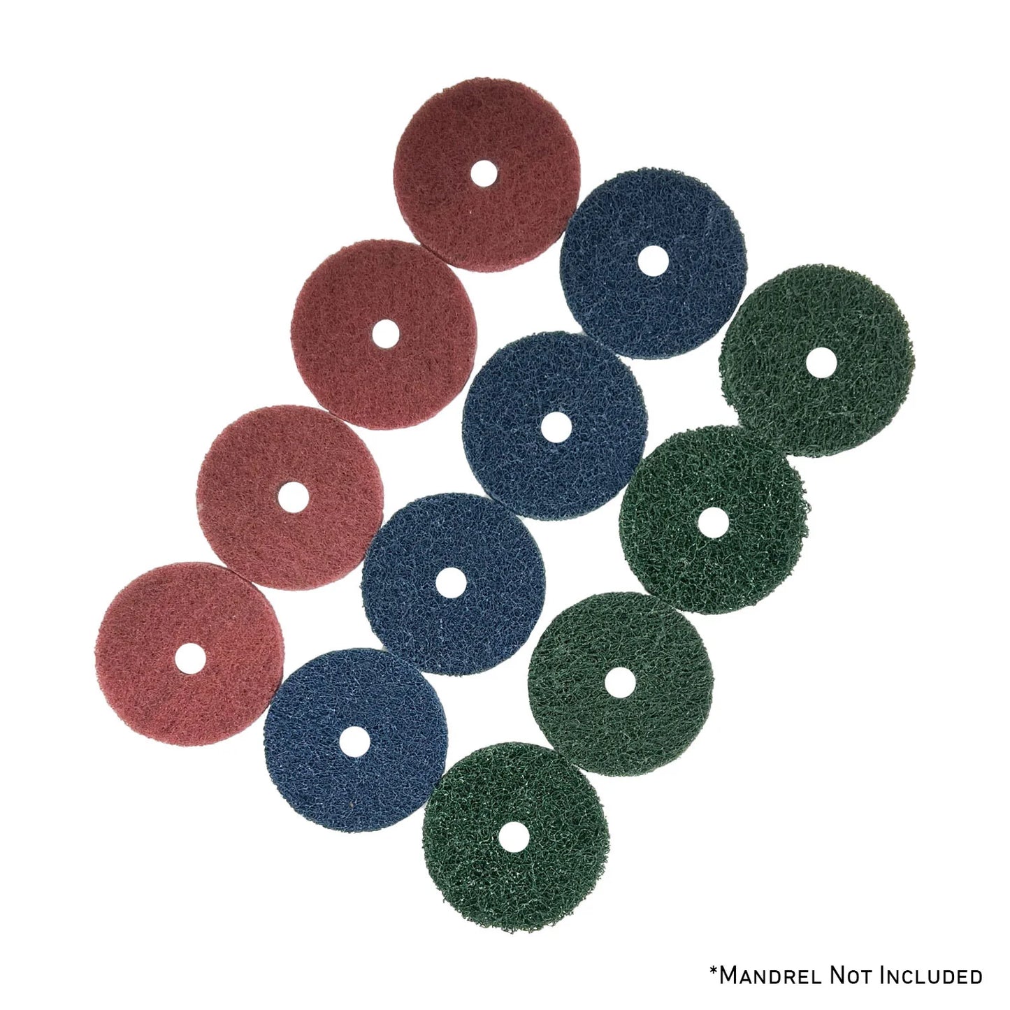 Mini Surface Prep Buff and Blend Discs (1/2" Arbor Hole) - 3in